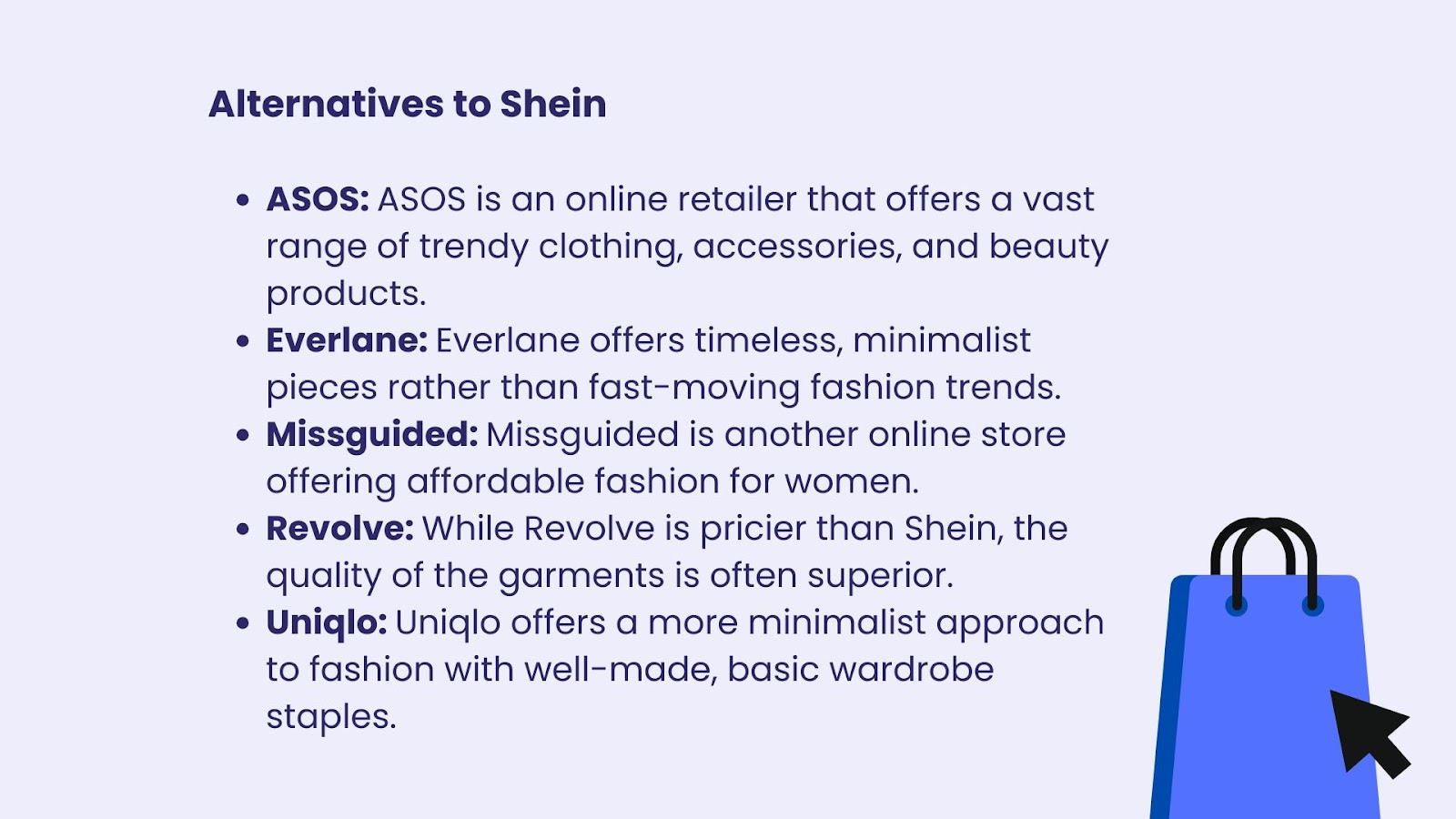 shein alternatives