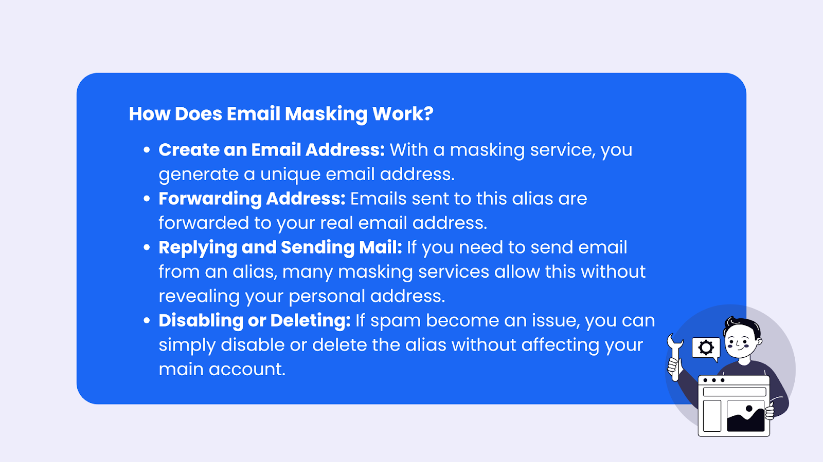 how does email masking work
