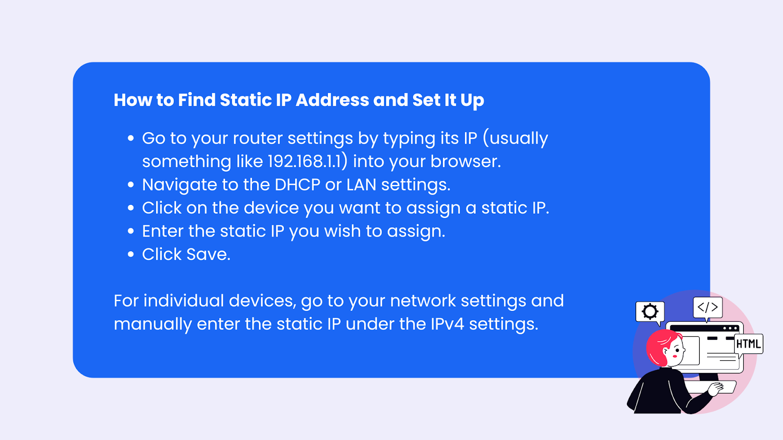 Input IP Address Manually