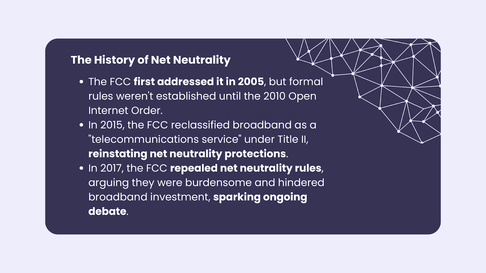Network Neutrality History