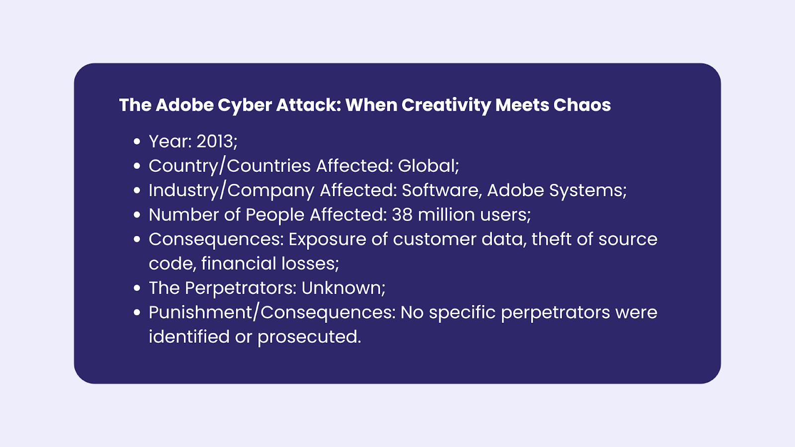 Adobe Cyber Attack