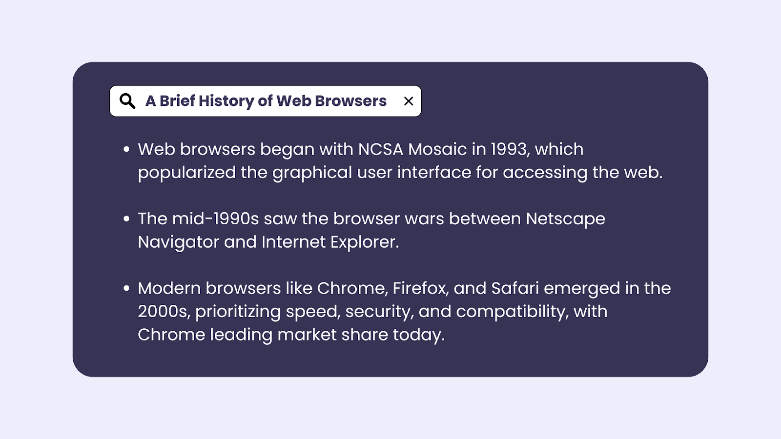 Web Browsers History