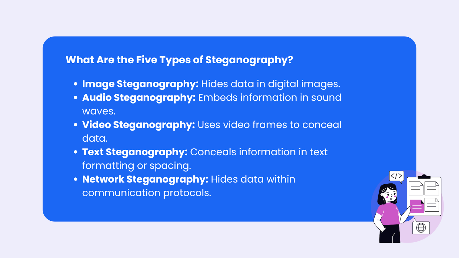 types of steganography