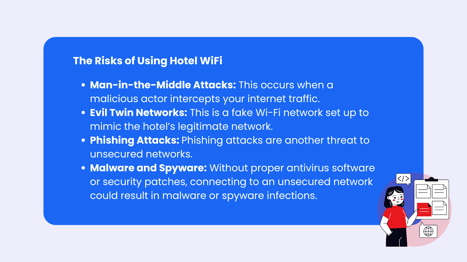 risks of using hotel wi fi