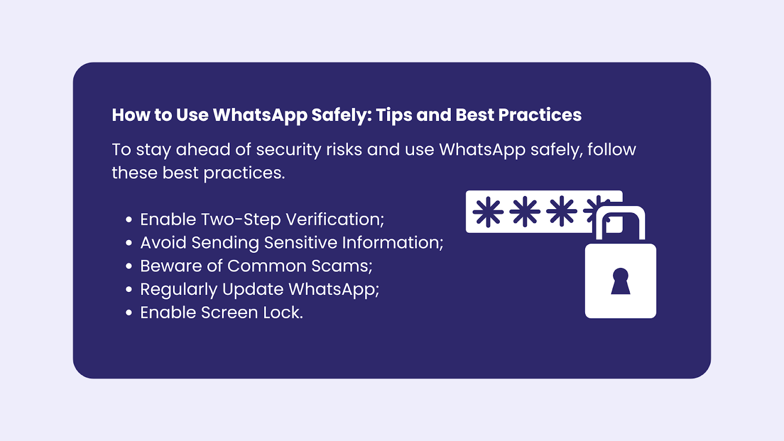 More Privacy Whatsapp Message