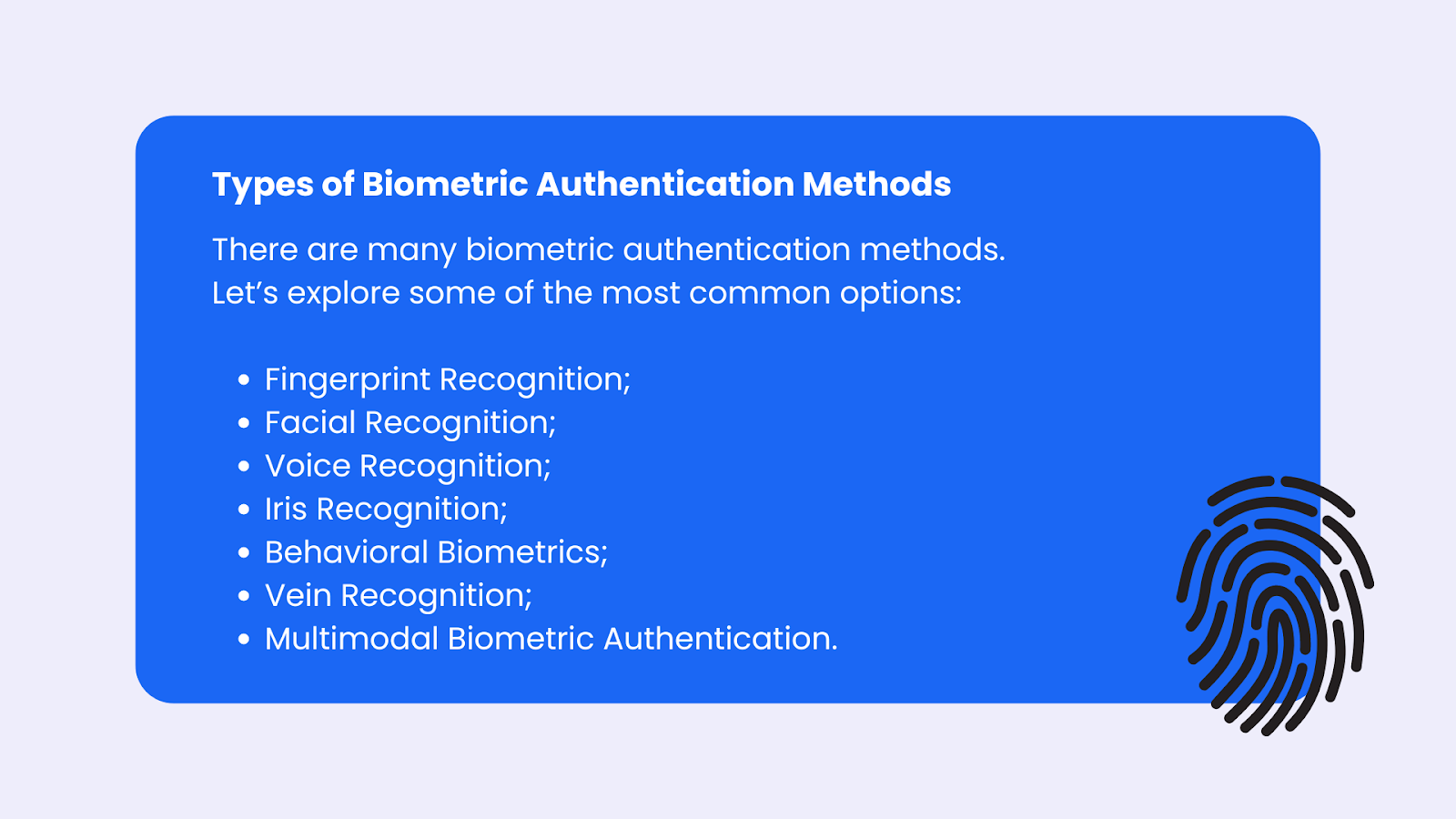 Biometric Authentication Options