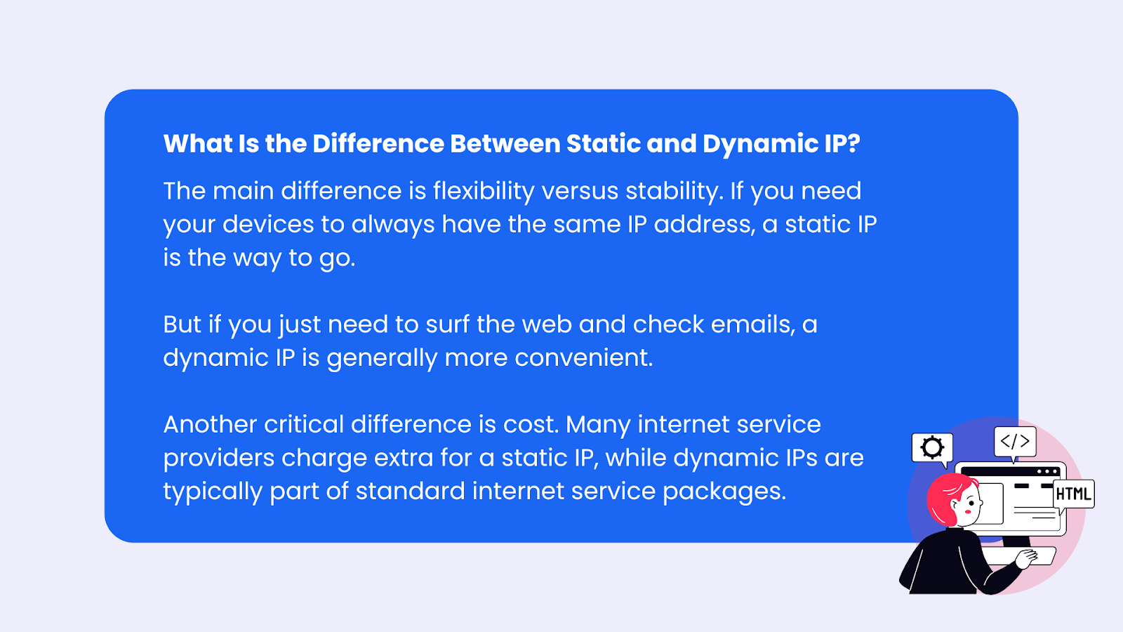 Static VS Dynamic IP Addresses
