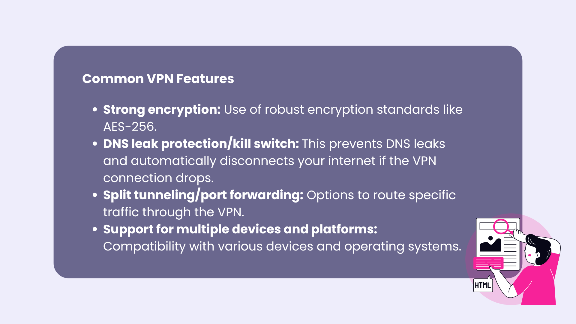 common vpn features