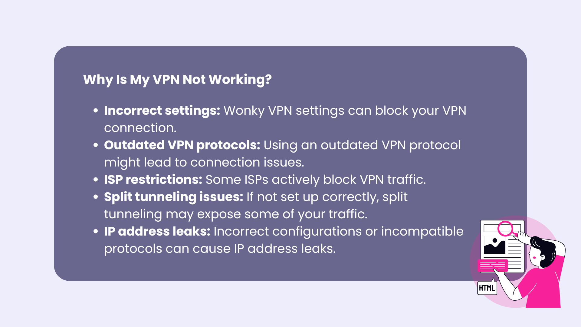 why is my vpn not working
