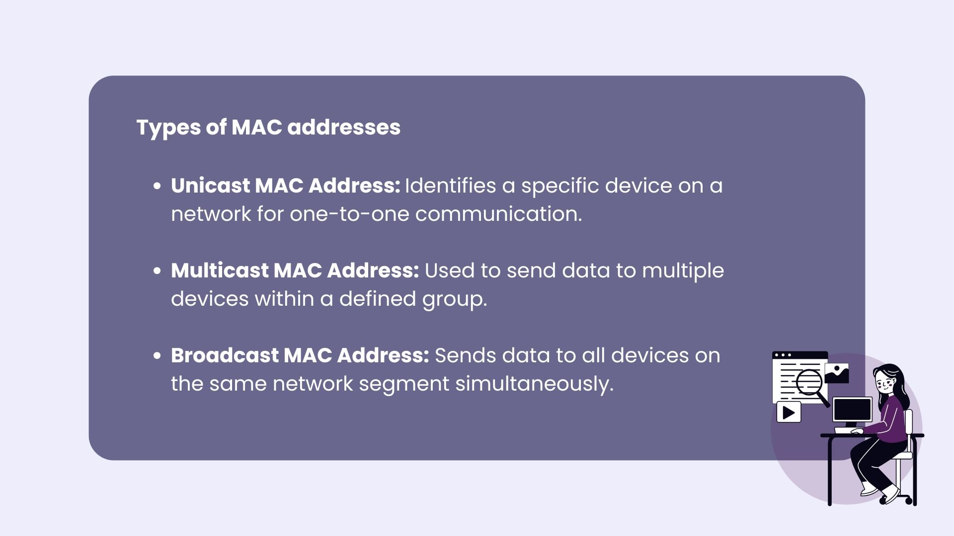 types of mac addresses