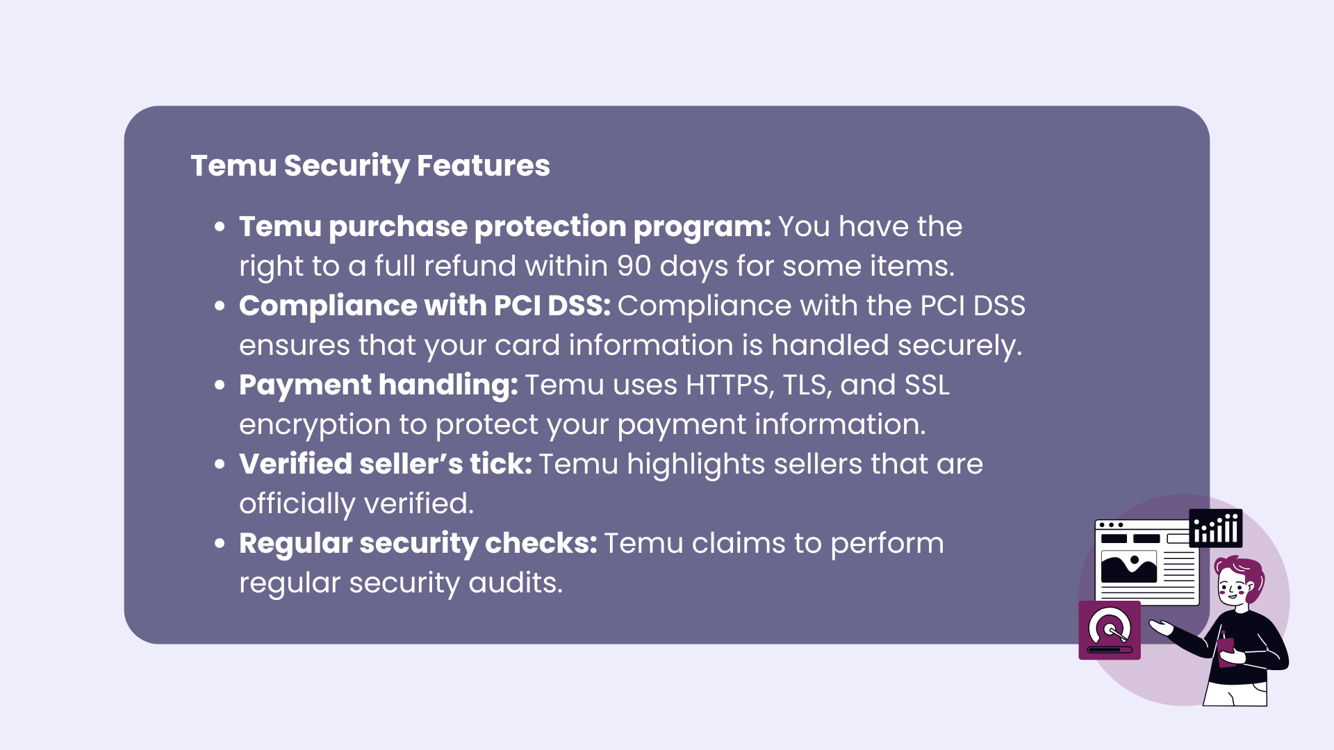 temu security features