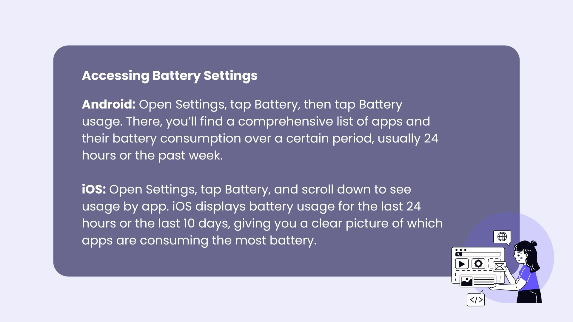 battery settings iphone
