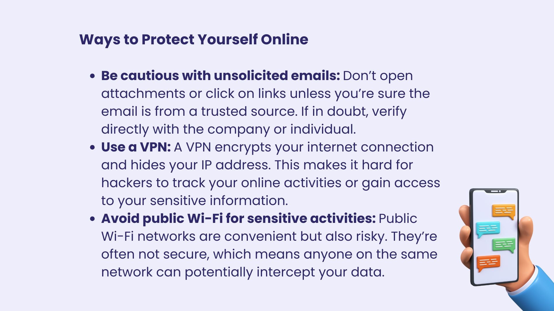 how to stay safe online