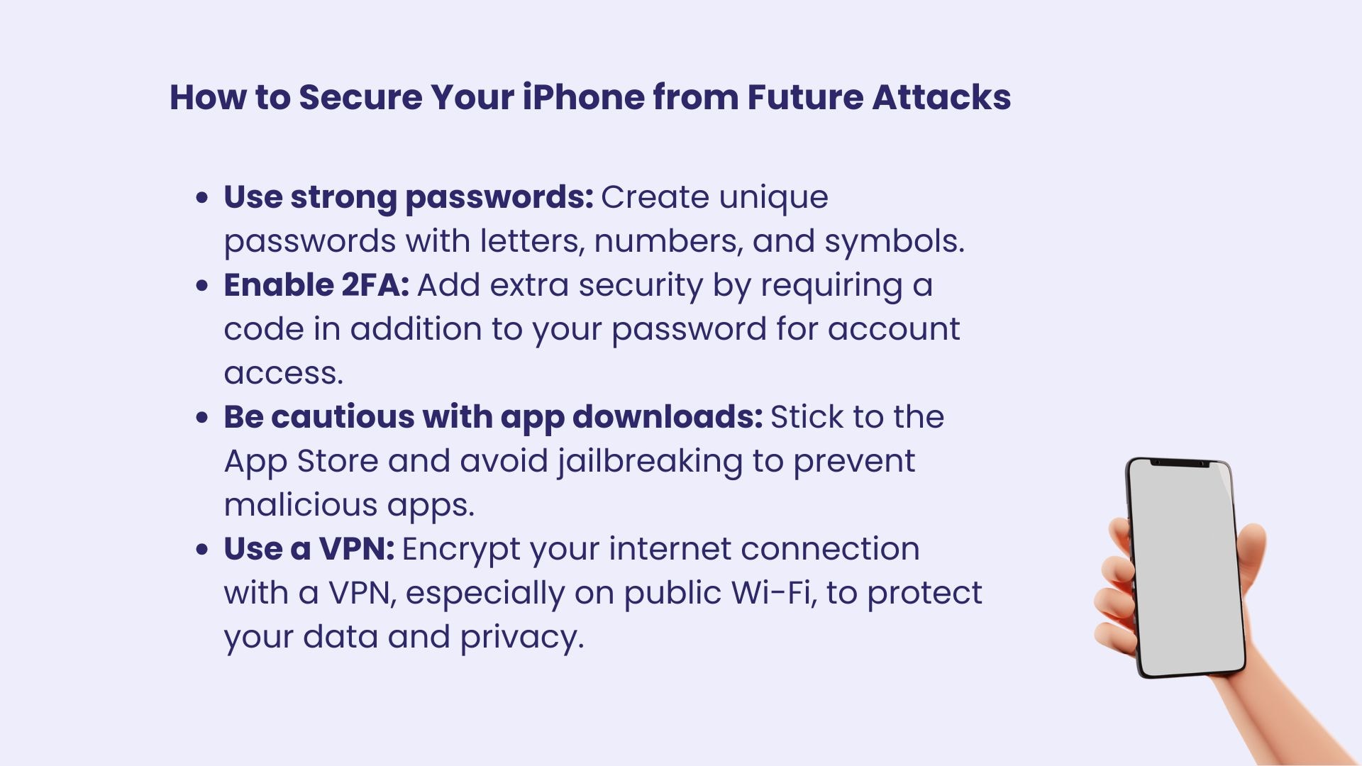 how to secure iphone from viruses and malware