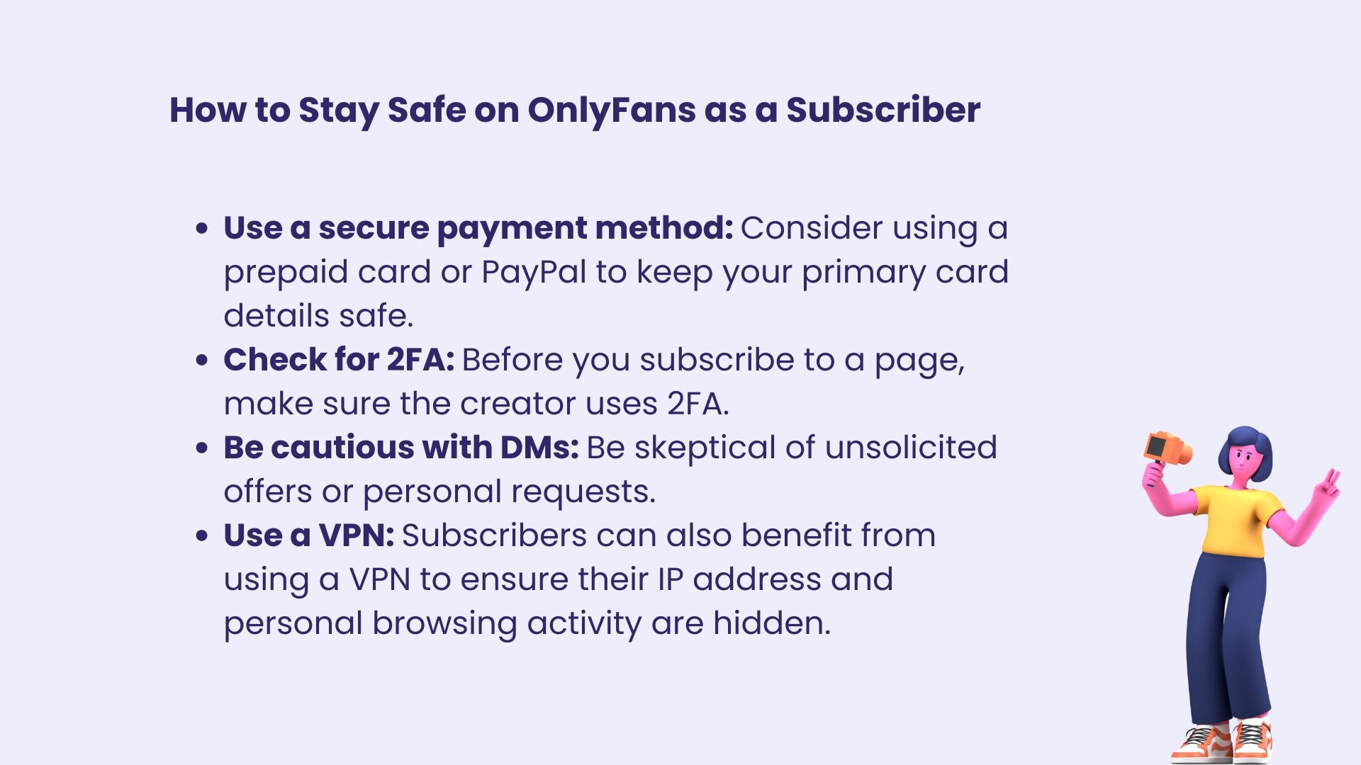 safety tips onlyfans subscribers