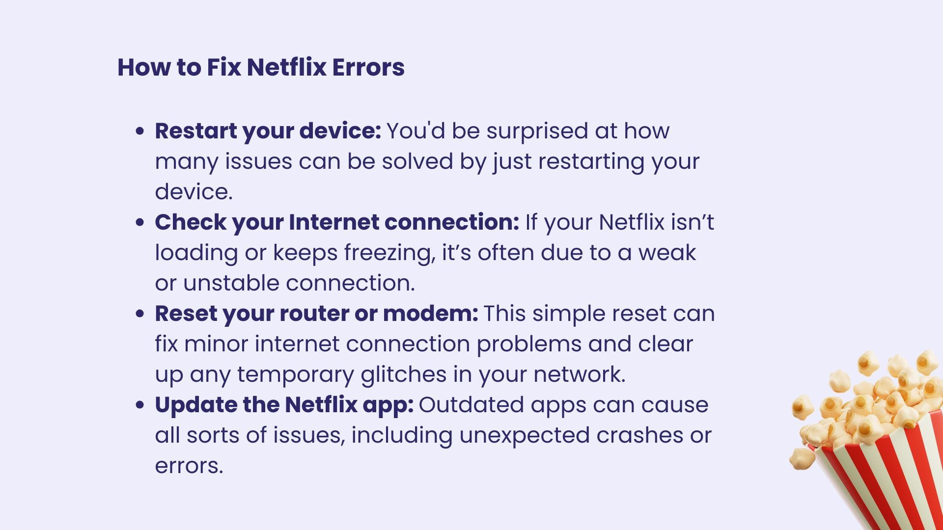how to fix netflix error