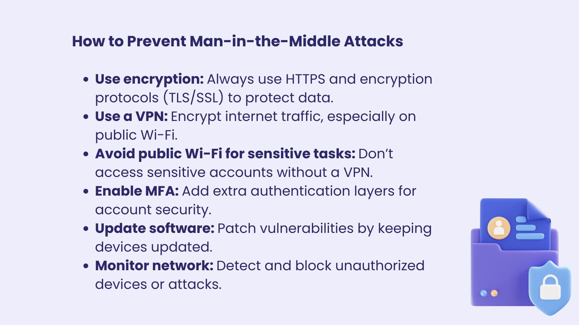 how to prevent mitm attacks