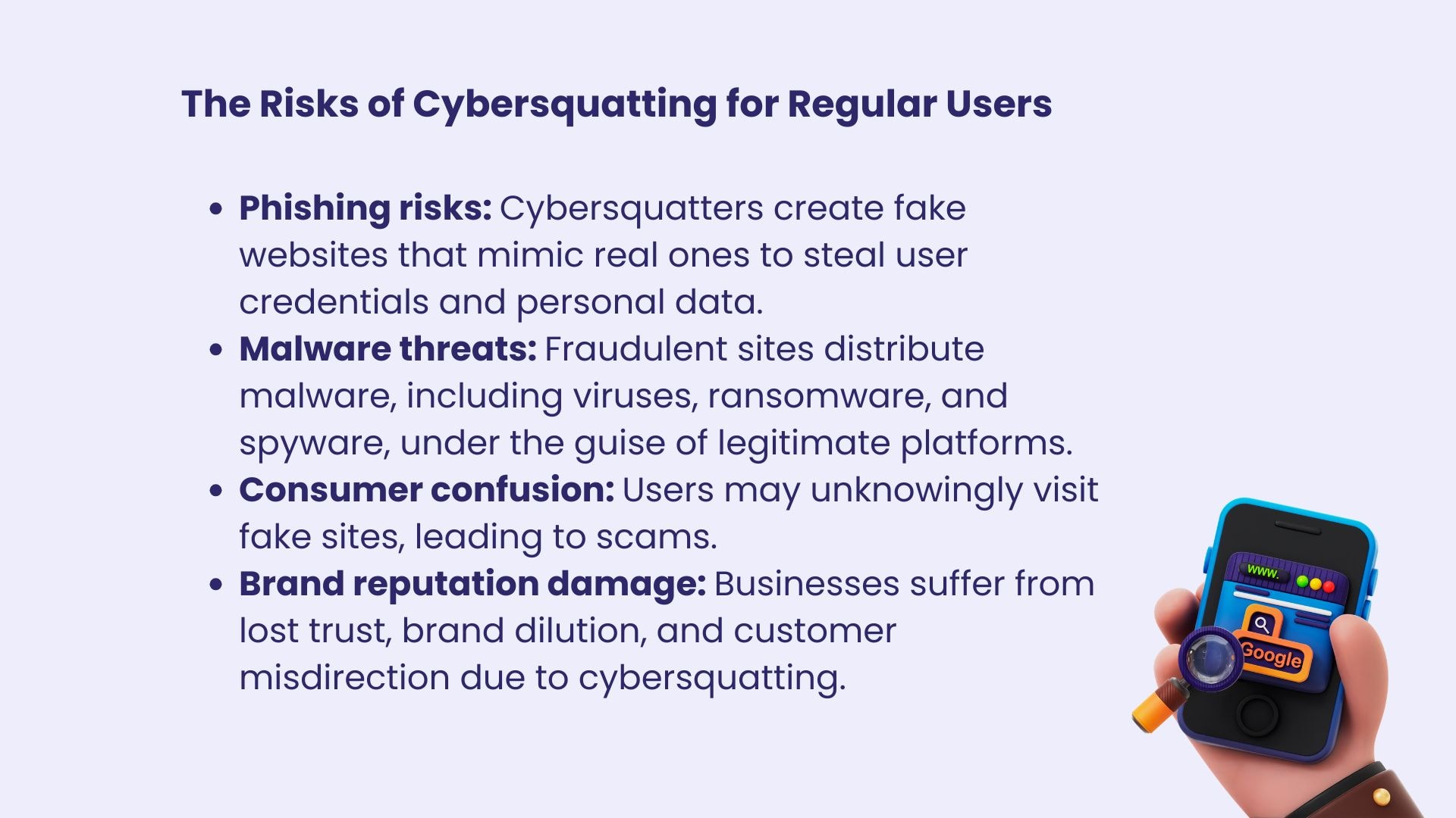 cybersquatting risk for regular website visitors