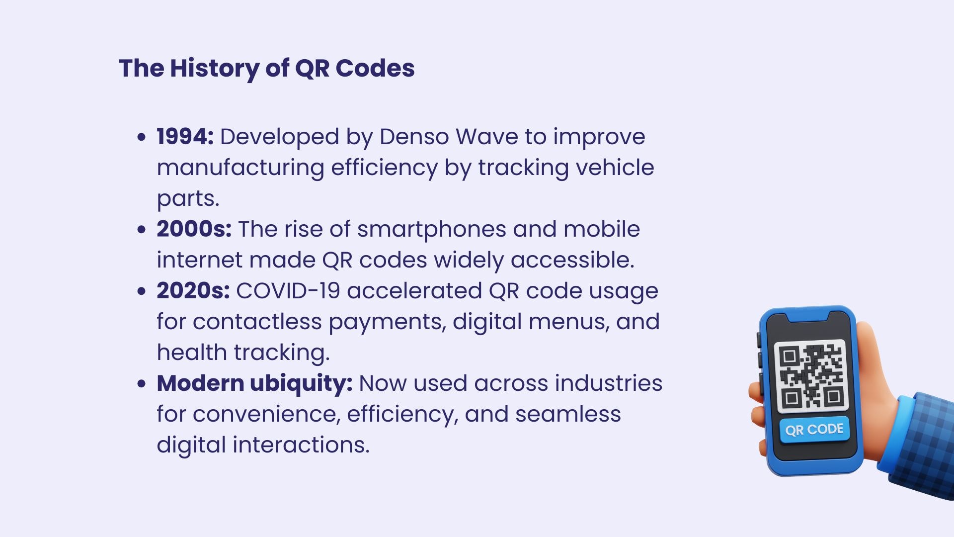 when was qr code invented