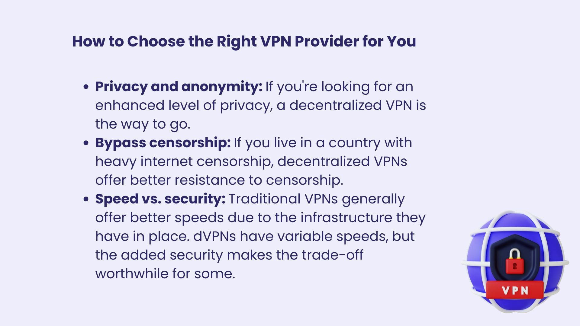 how to choose the right vpn provider for you?