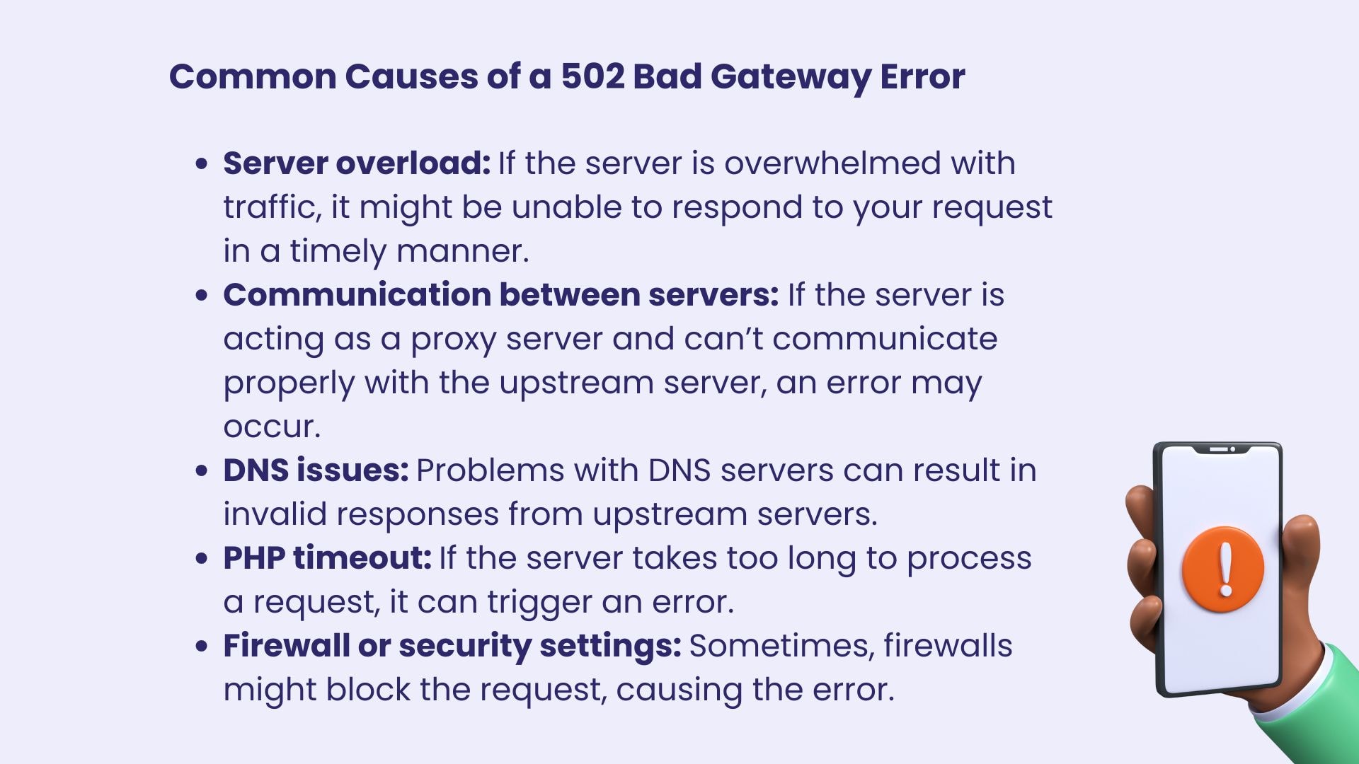 502 bad gateway error