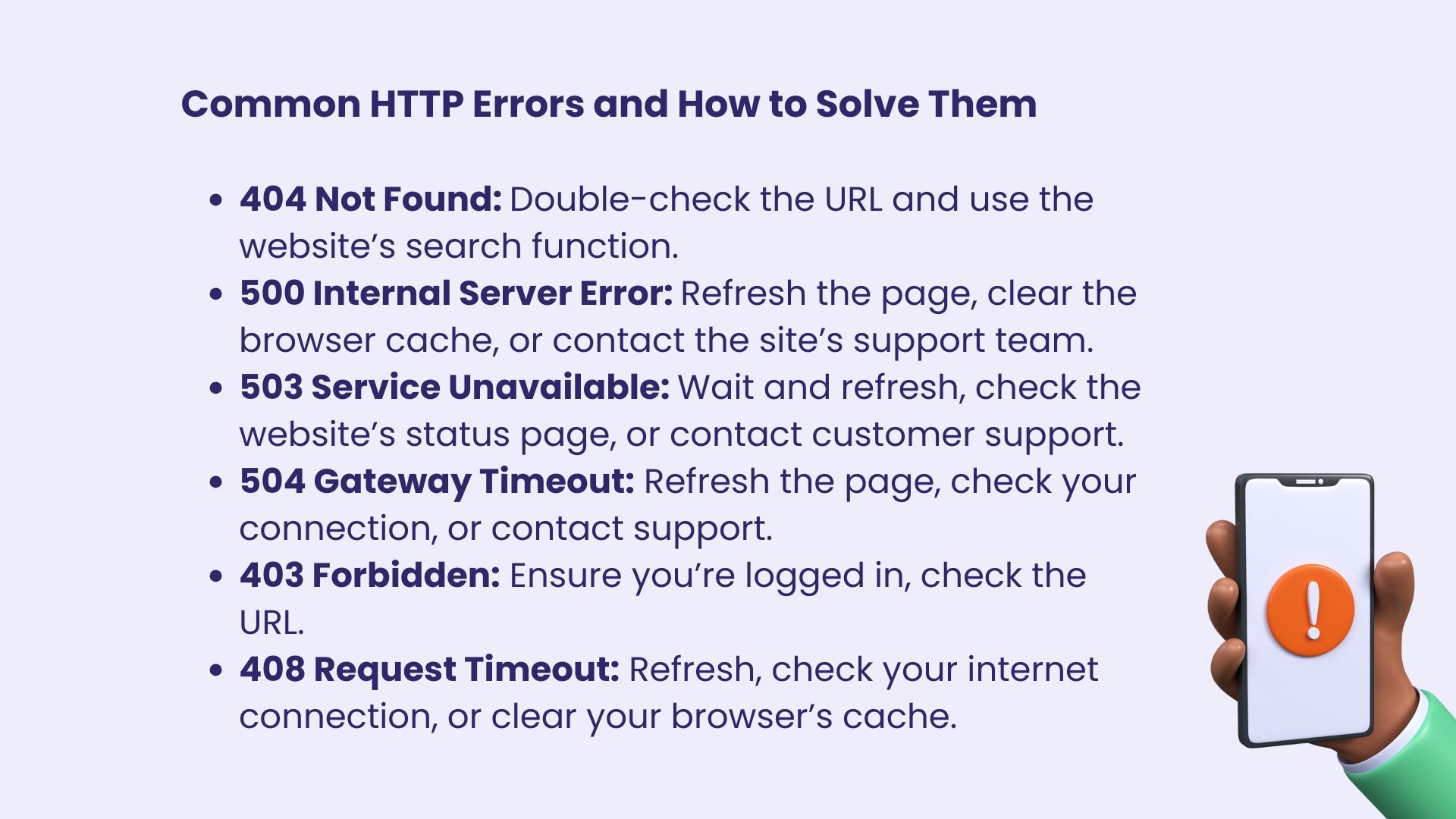 common error codes and solutions