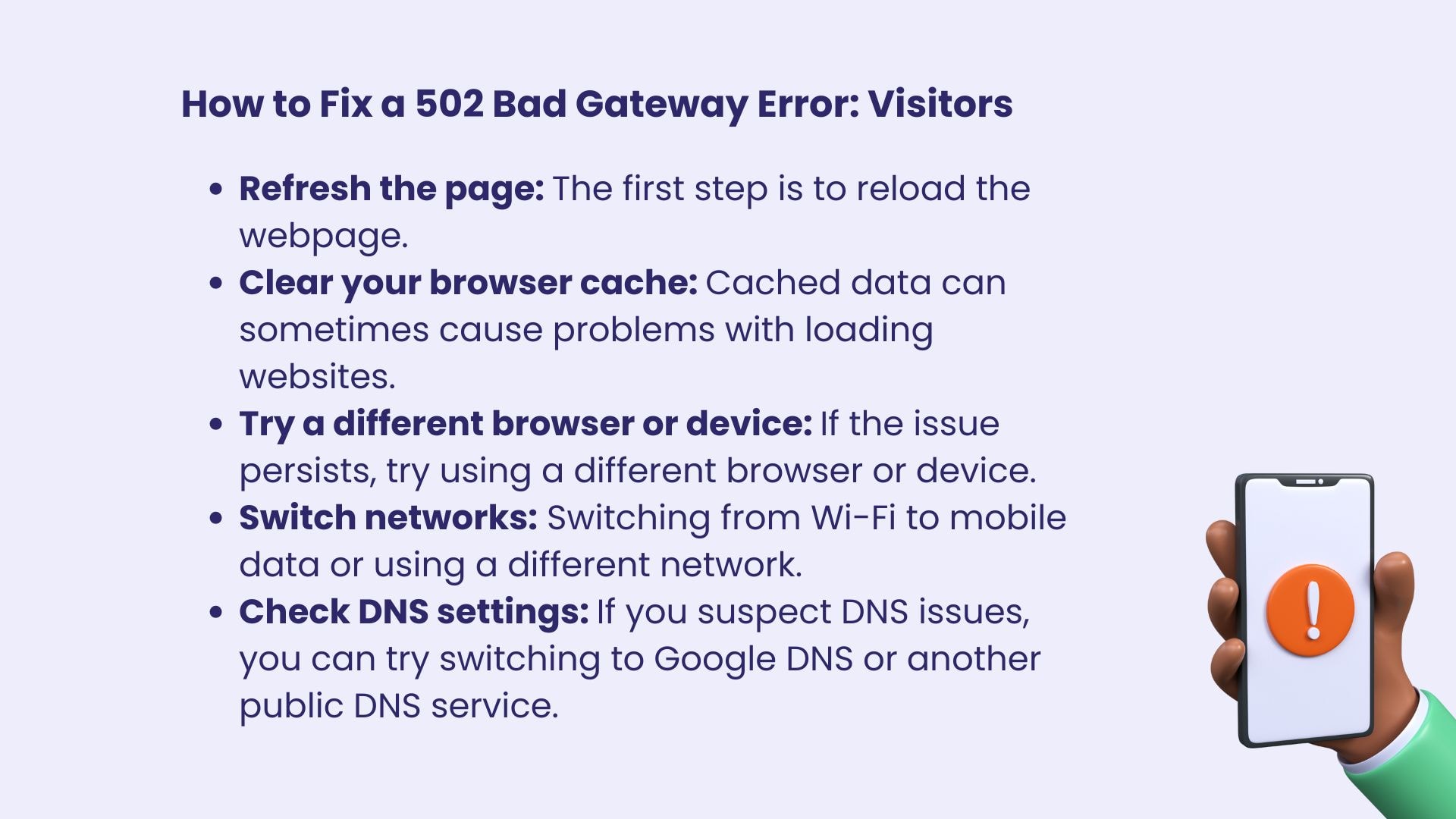 how to fix 502 bad gateway
