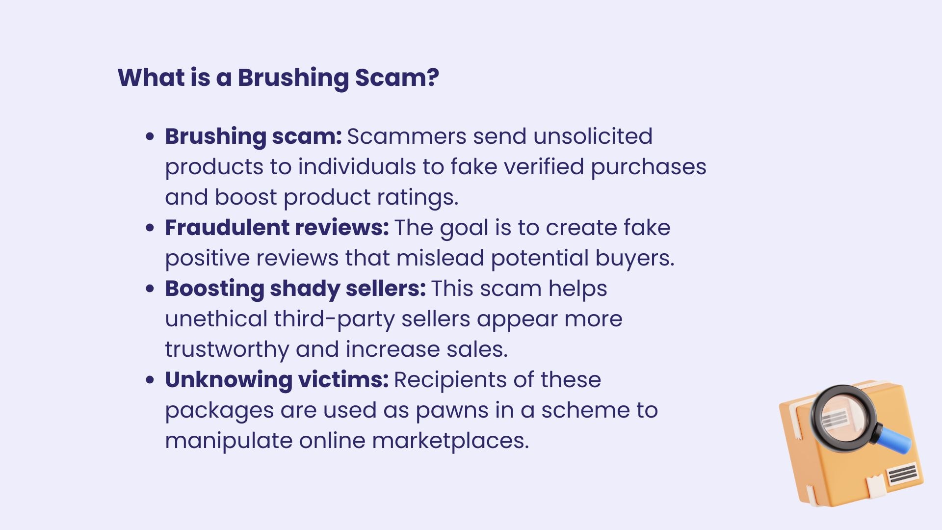 what is a brushing scam?