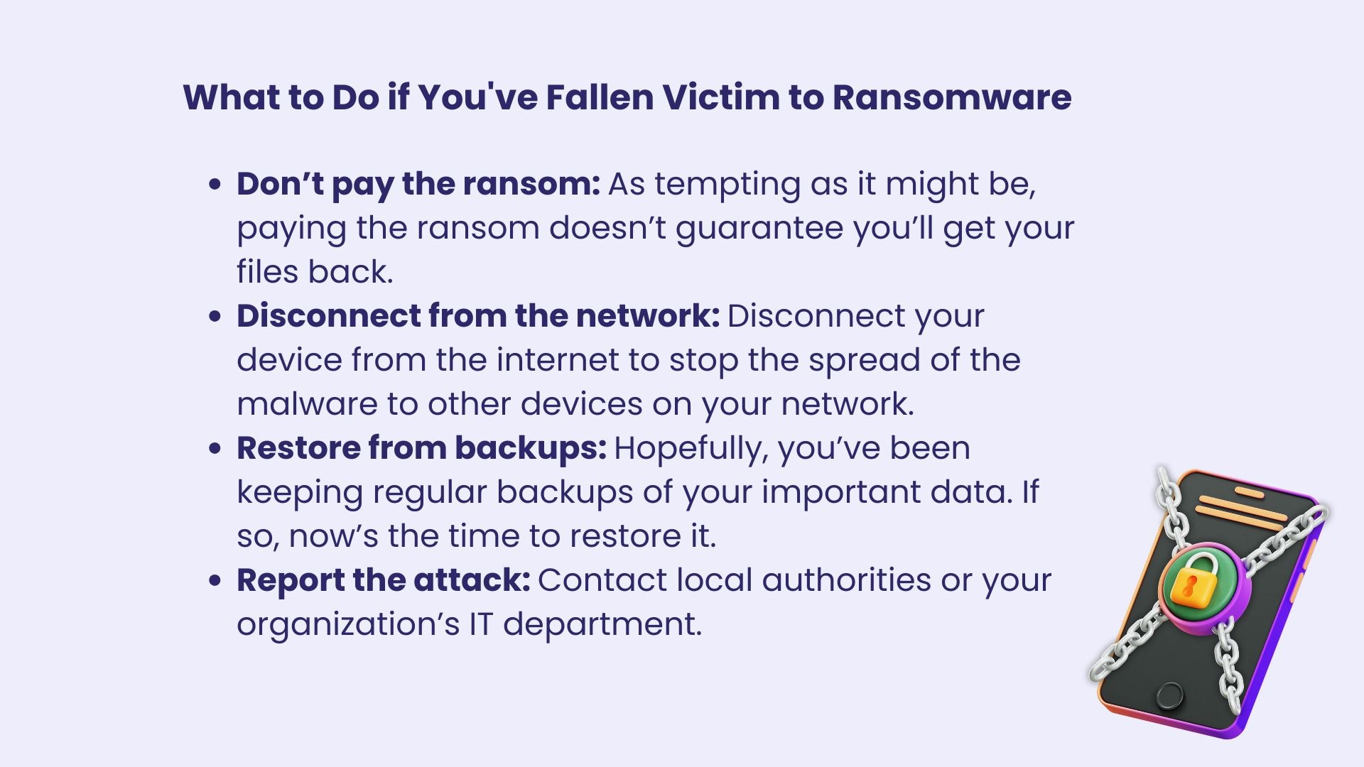 what to do after cyber attack