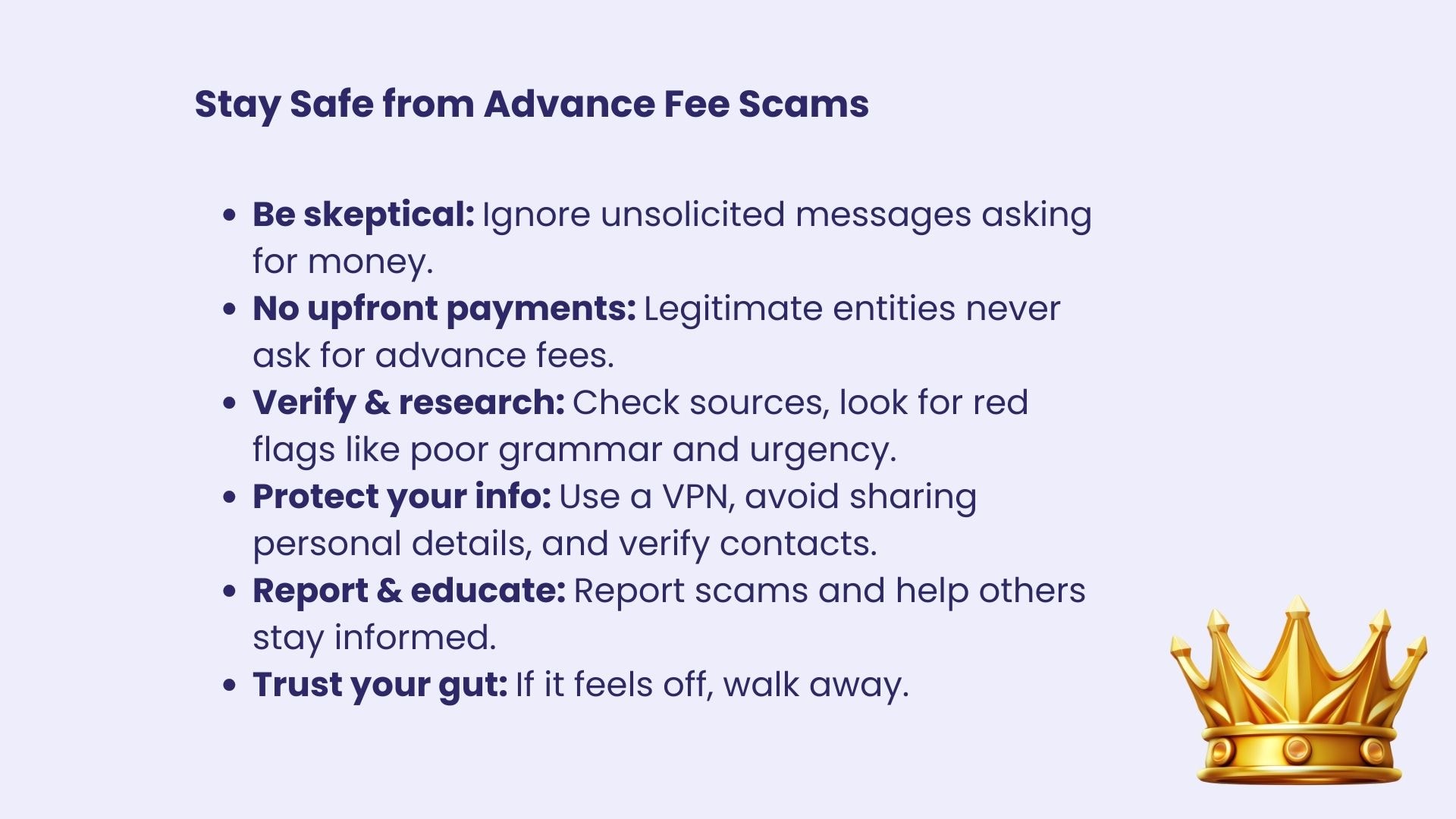 advance fee scams