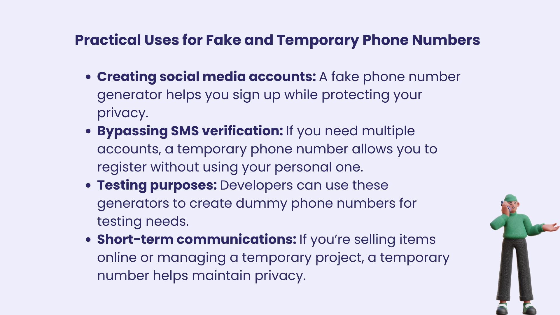 unique phone numbers generate