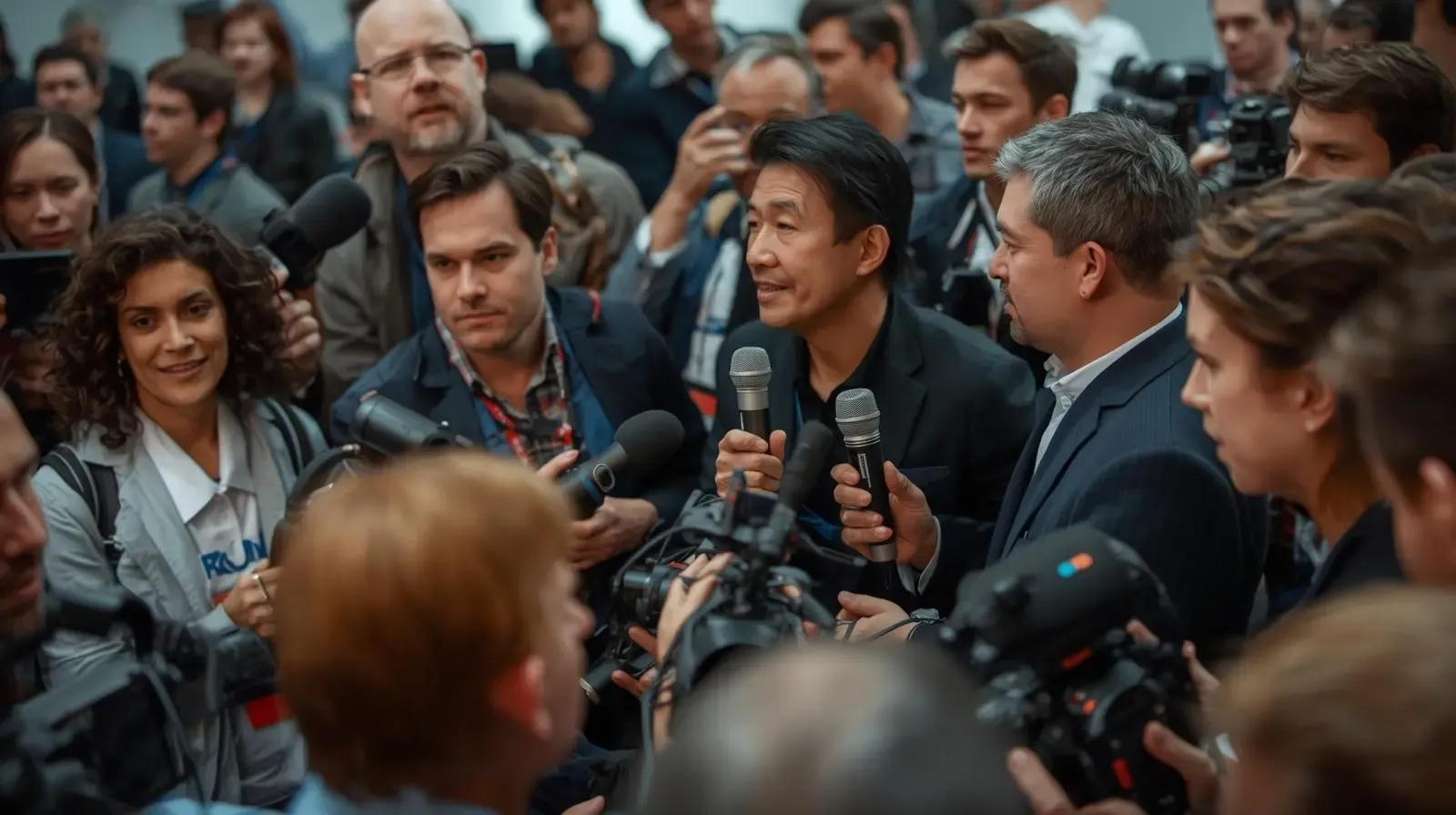 A group of journalists