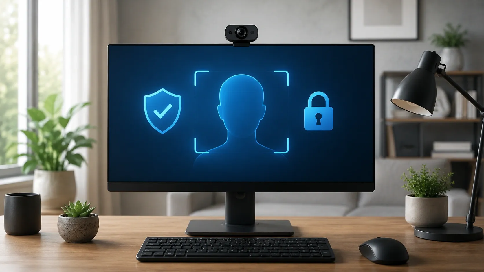 Operating system on the personal computer requiring user to verify their ID before they can use it