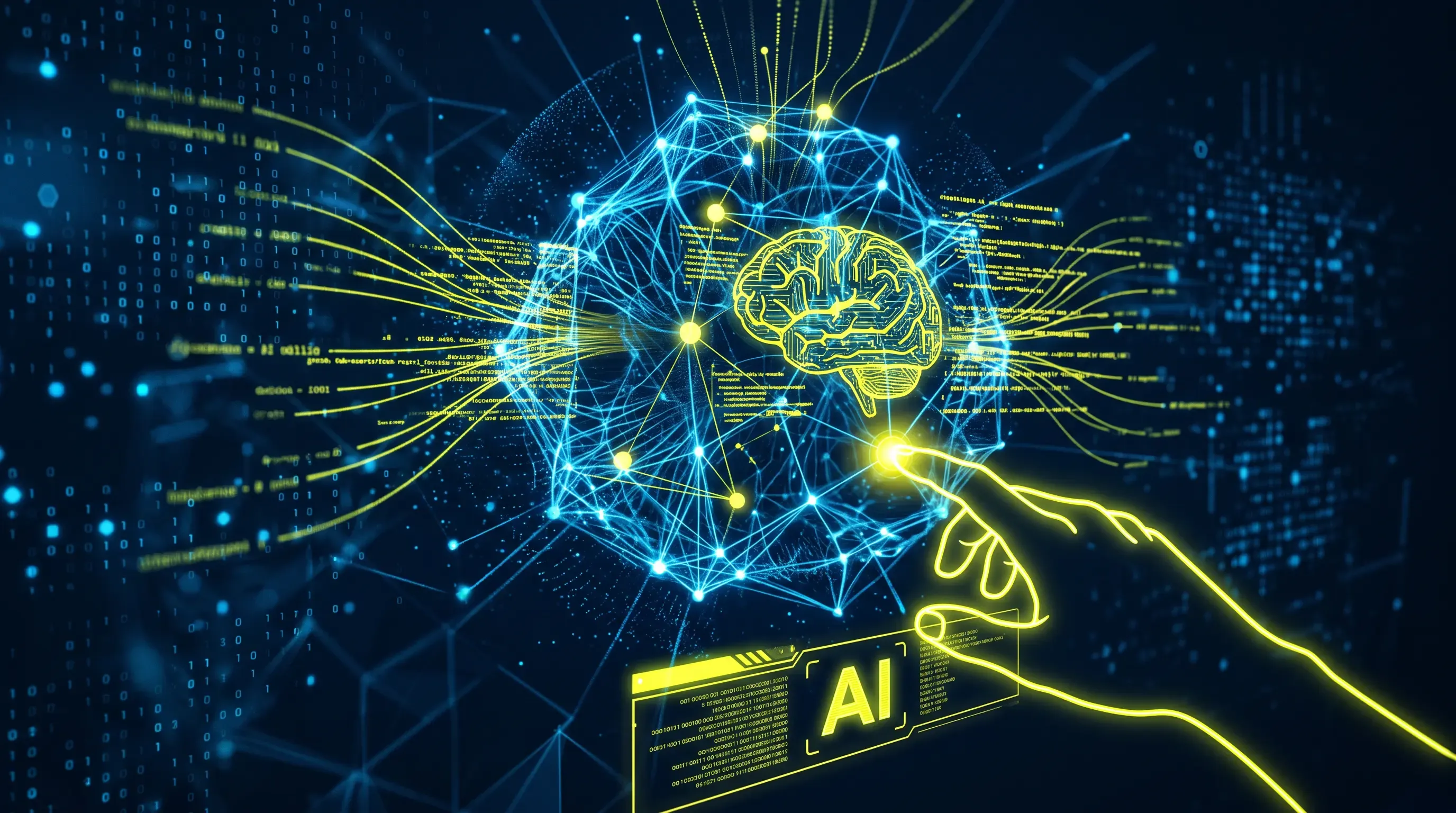 An abstract visualisation of AI