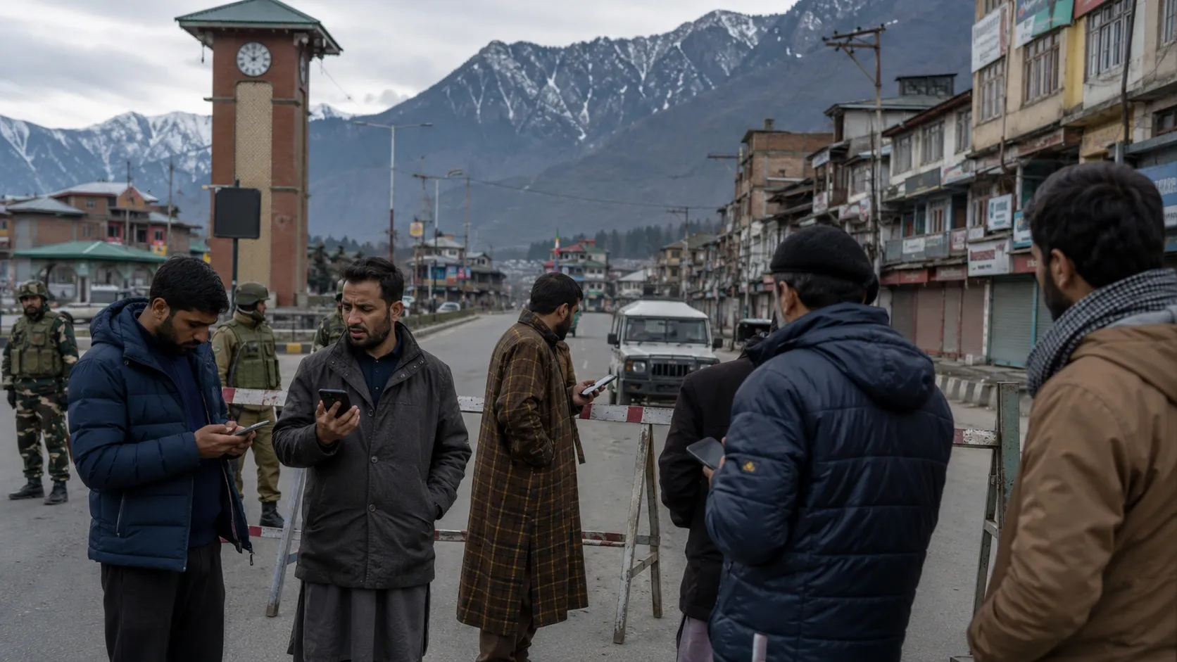 People in Pakistan are standing in the streets unable to get internet connection despite the government's deadline passing days ago