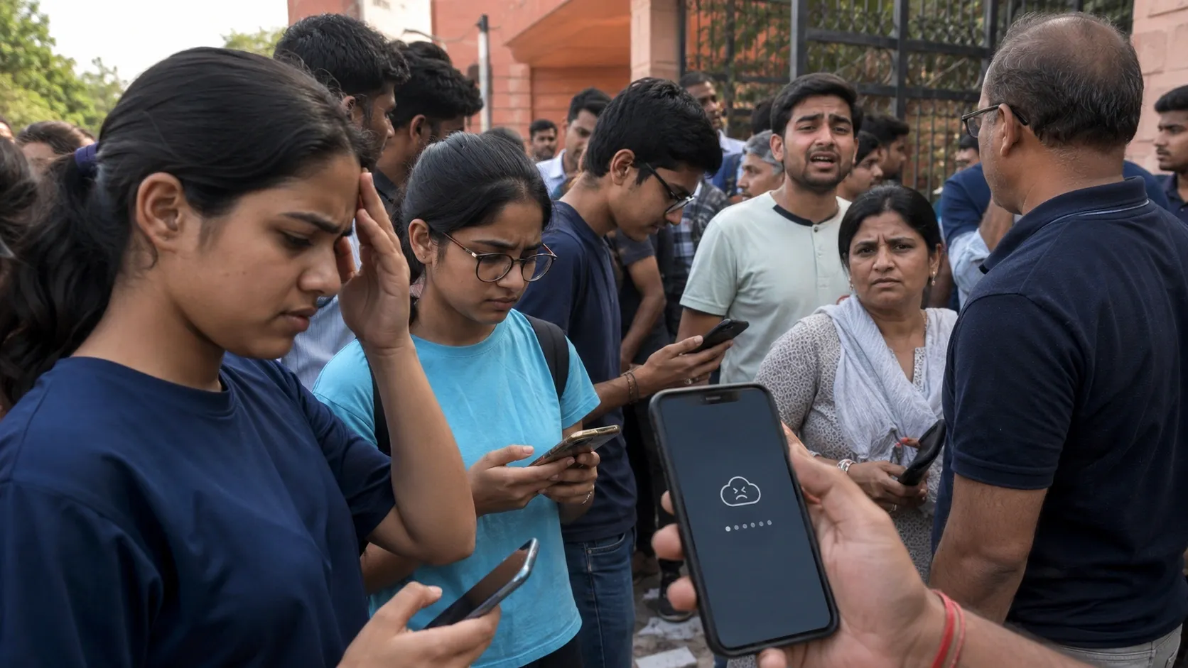 Students in India are frustrated as their messaging app gets shut down before the exams