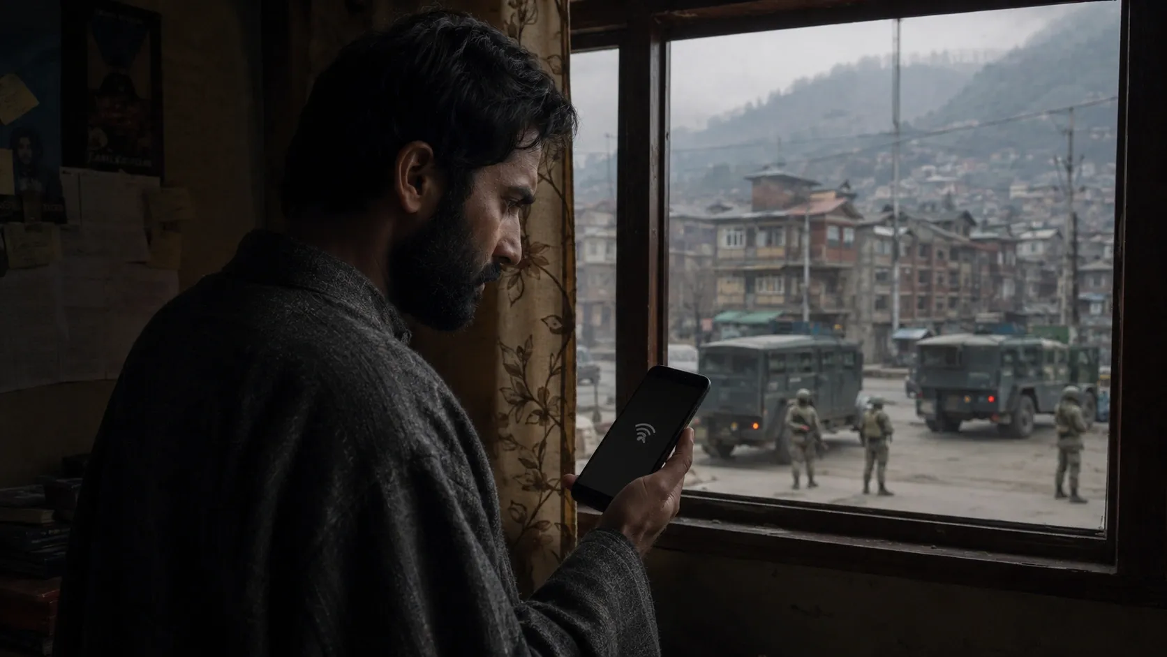 A person in Pakistan is unable to connect to the internet due to the shutdown
